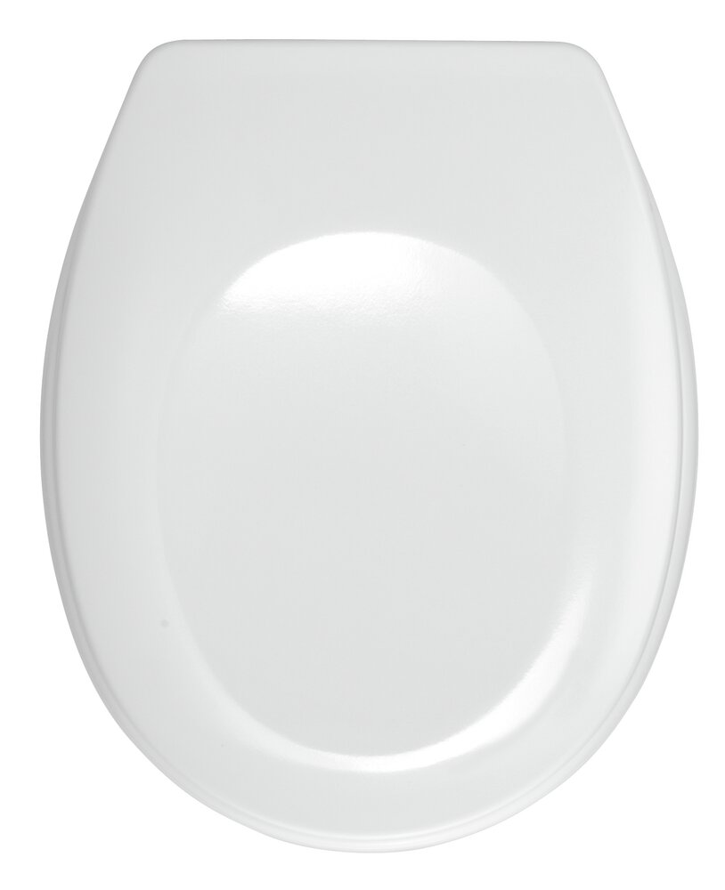 Abattant WC Bergamo blanc  fixation réglable en acier inox