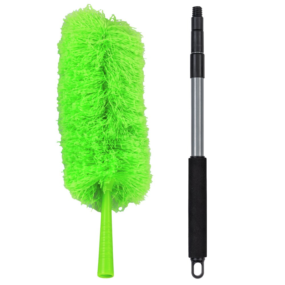 Mikrofaser-Staubwedel + Teleskopstiel  ausziehbar von 56 - 122 cm