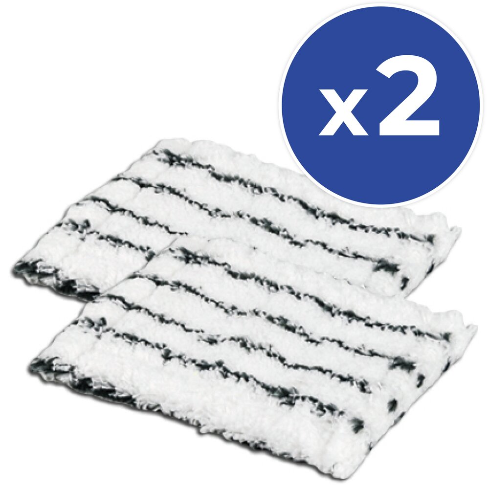 Microfaser-Ersatzbezug für Bad- & Fliesen-Wischer Mod. Profi, 2er Set  12 x 16 cm, aus 100% Polyester