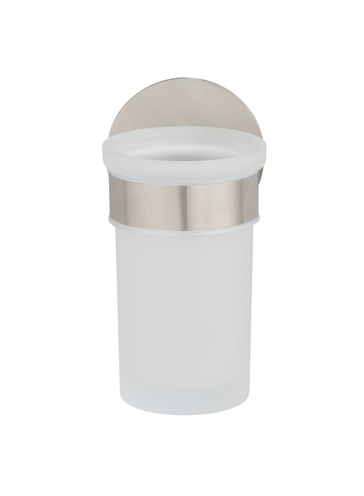 Tandenborstel bekerhouder Uno Mod. Meleto zilver mat