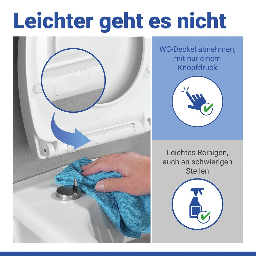 WC-Sitz Mod. Pula  Toilettensitz mit Absenkautomatik und Relief-Druck
