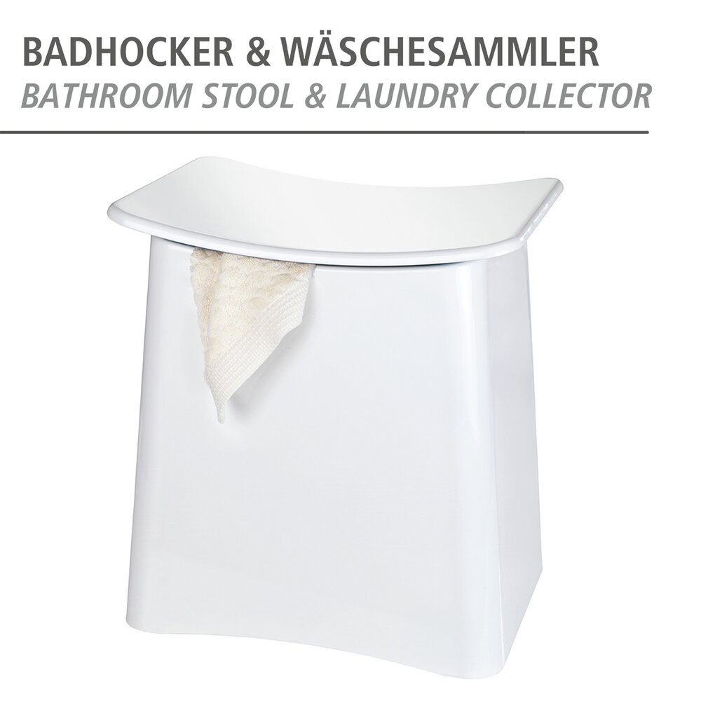 Tabouret Wing  avec sac à linge amovible
