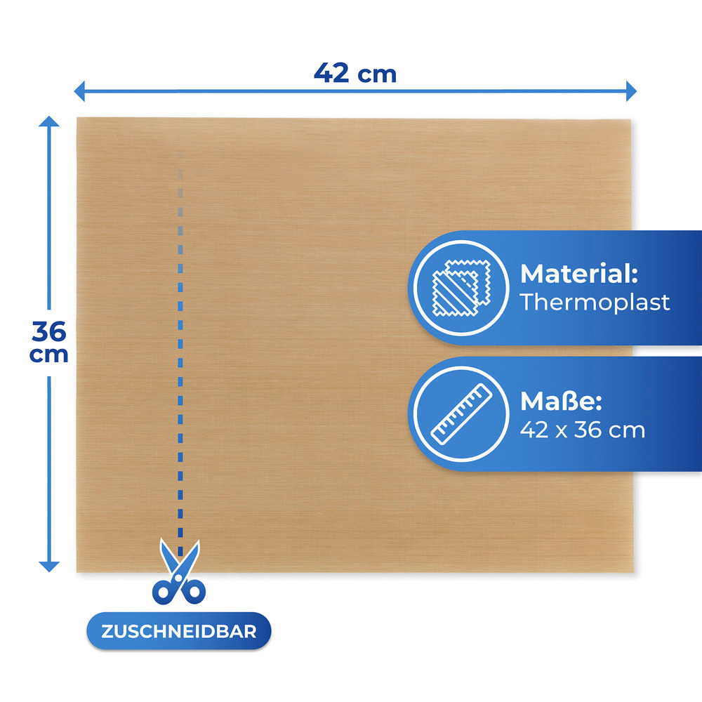 Dauer-Backfolie Braun, 2er Set  wiederverwendbar