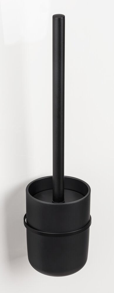 Turbo-Loc® WC-Garnitur Mod. Carpino Schwarz  Befestigen ohne Bohren