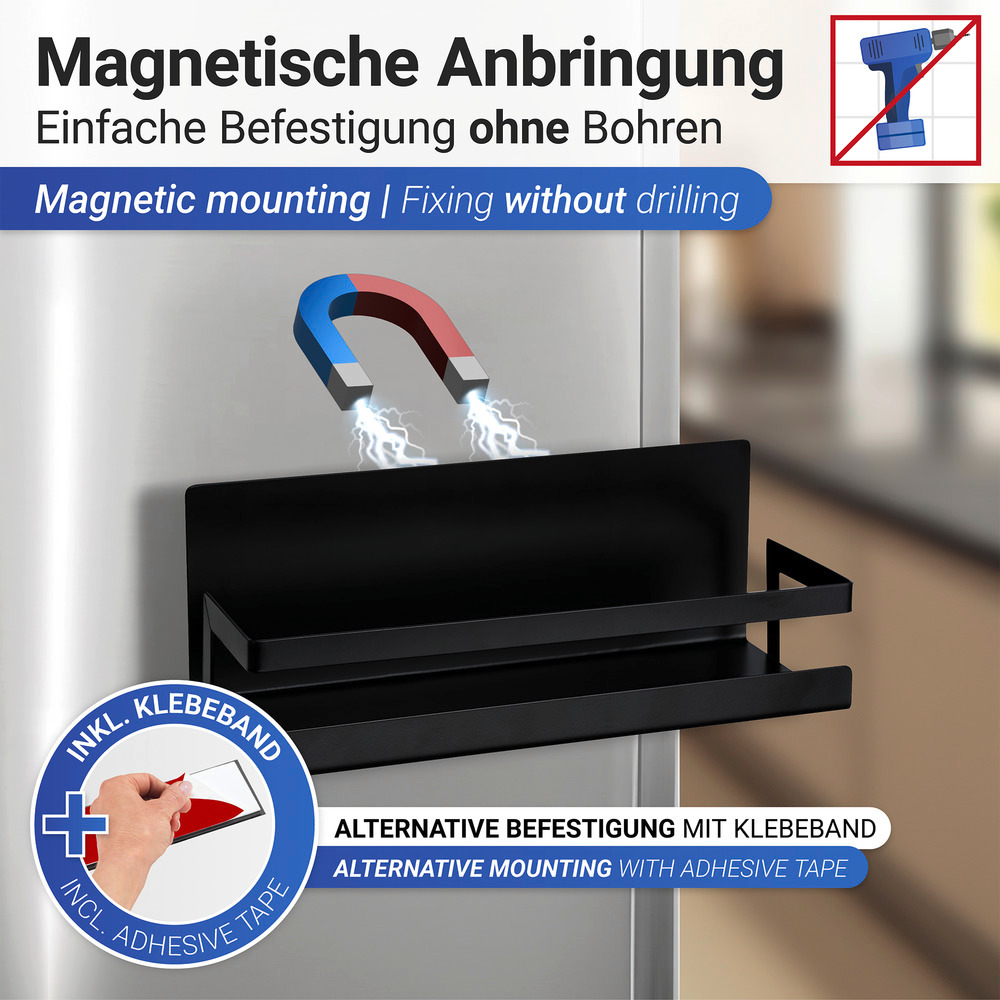 Magnetisches Gewürzregal Ima   aus pulverbeschichtetem Metall