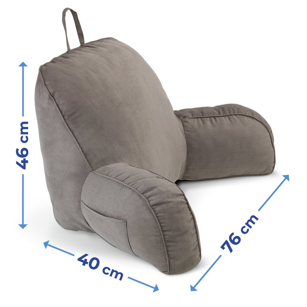 Rückenkissen mit Armlehnen  Rückenstützkissen mit extra-hoher Rückenlehne