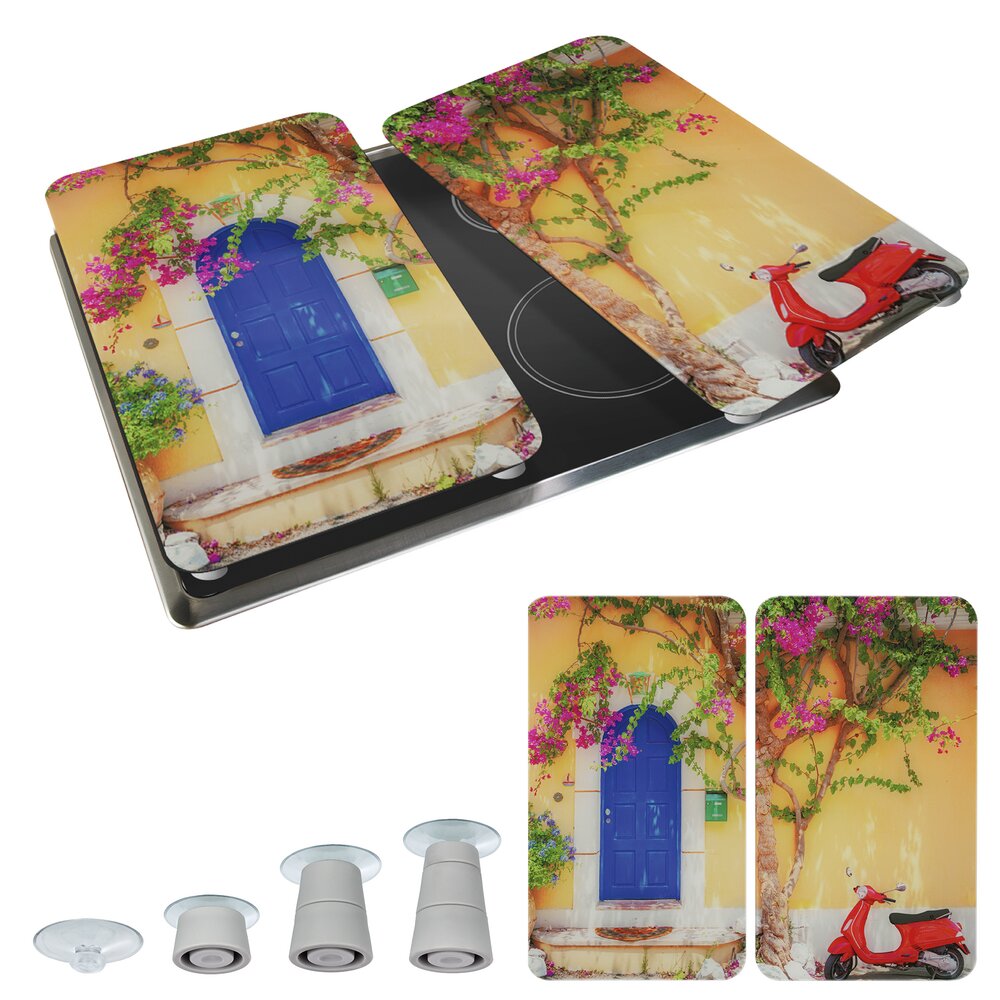 Herdabdeckplatte Universal Mod. Dolce Vita, 2er Set  für alle Herdarten geeignet