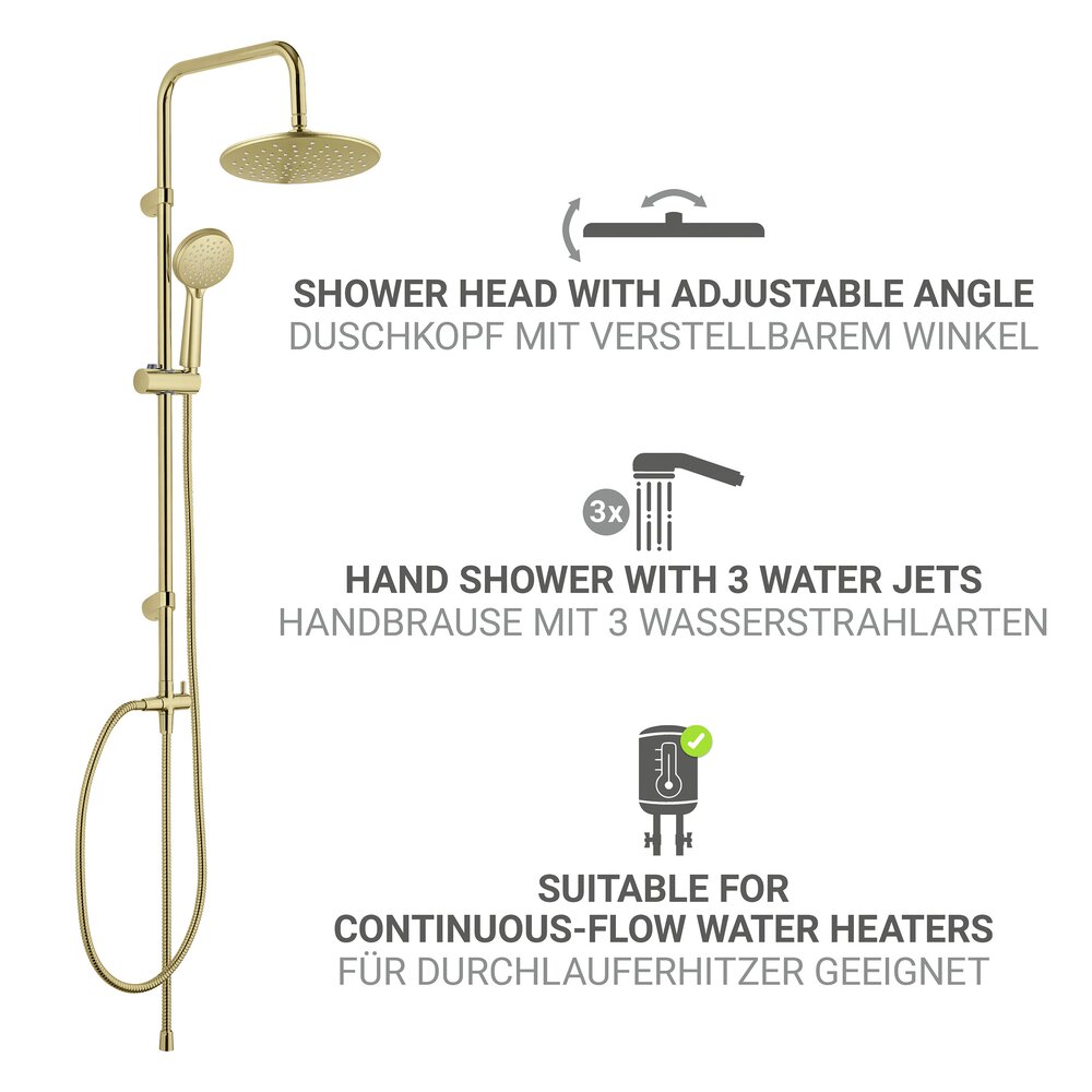 Douchesysteem Mod. Young Line Goud
