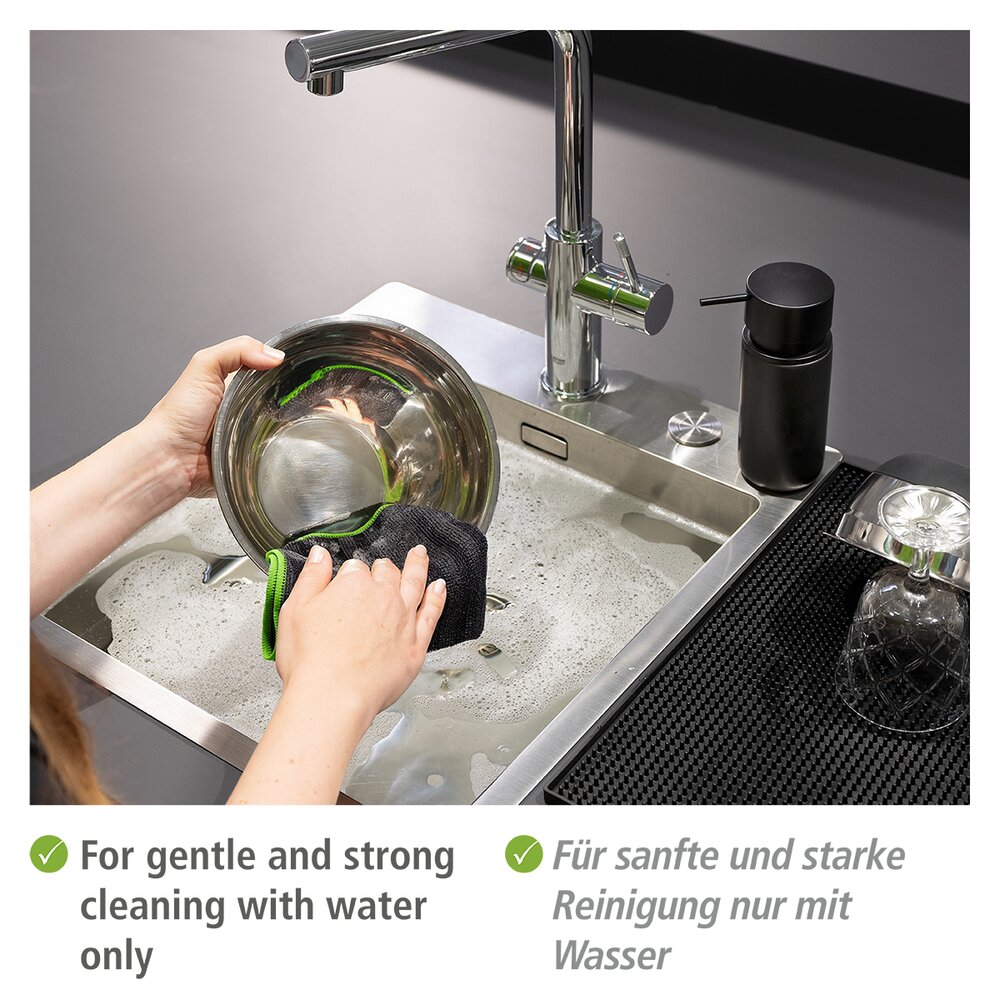 Mikrofasertuch Mod. Migro, 2er  schnelltrocknend, mit zwei verschiedenen Seiten