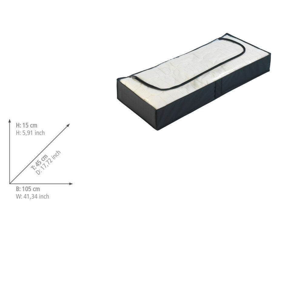 Ladekast voor onder bed Deep Black