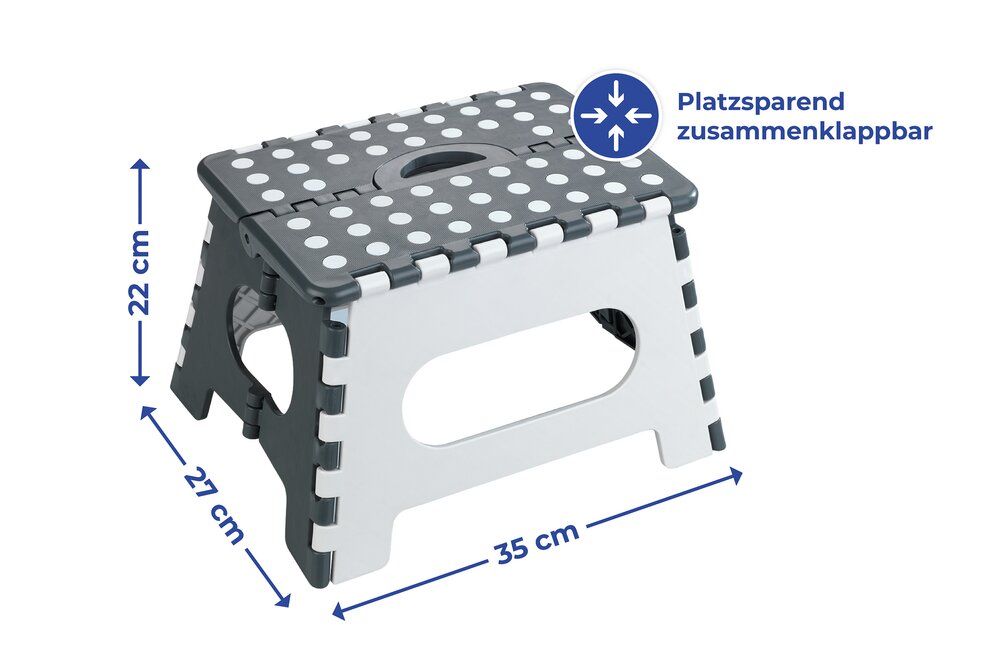 Klapphocker Mod. Secura  faltbarer Tritthocker
