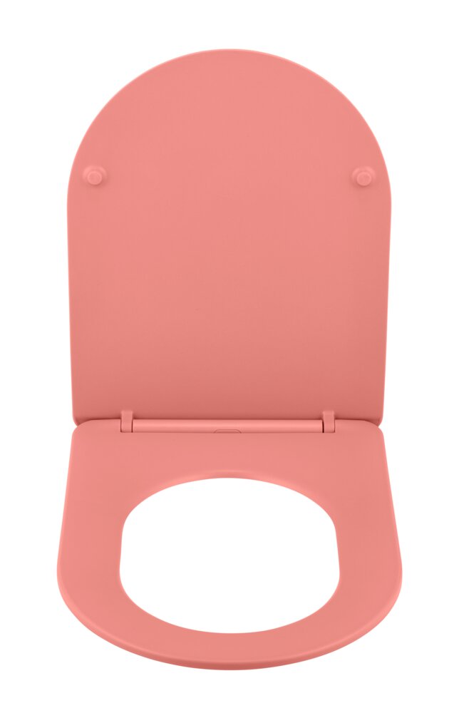 Siège WC Galati Coral mat  en plastique thermodurcissable, effet soft touch