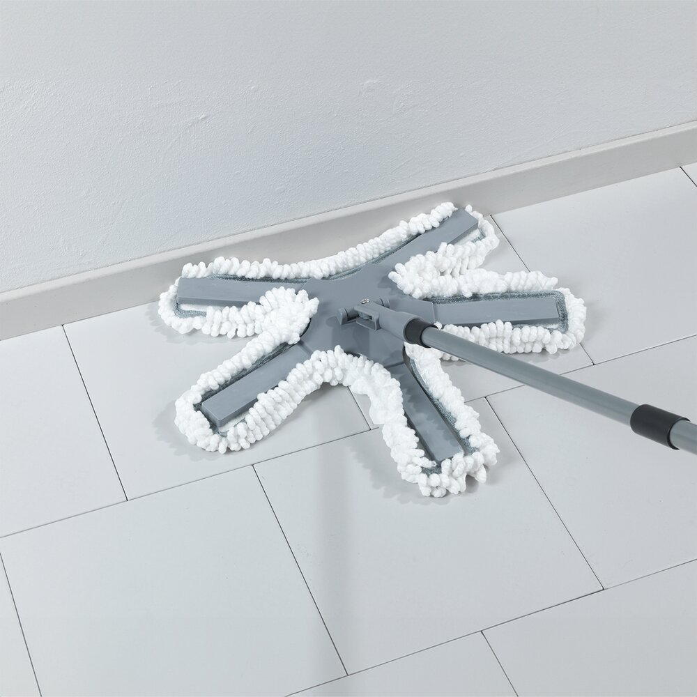 Balai de sol Octopus avec manche télescopique  nettoie uniquement avec de l'eau