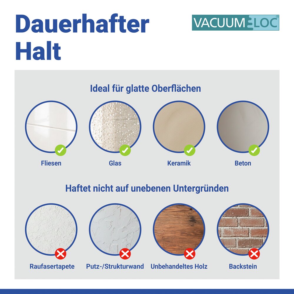 Vacuum-Loc® douchewisser Zwart