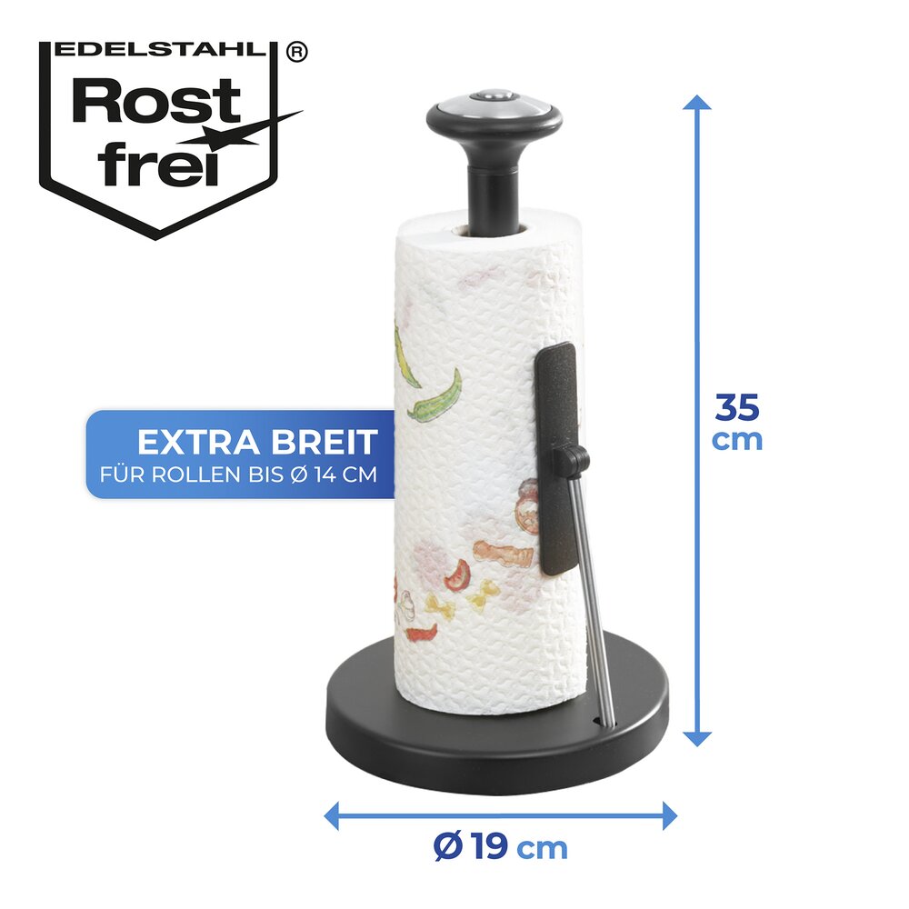 Küchenrollenhalter Premium  für Küchenrollen bis Ø 14 cm