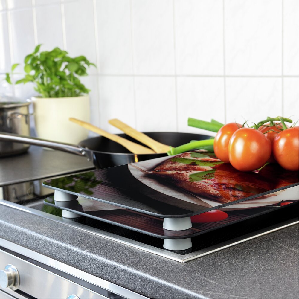 Herdabdeckplatte Universal Mod. Pizza, 2er Set  für alle Herdarten geeignet