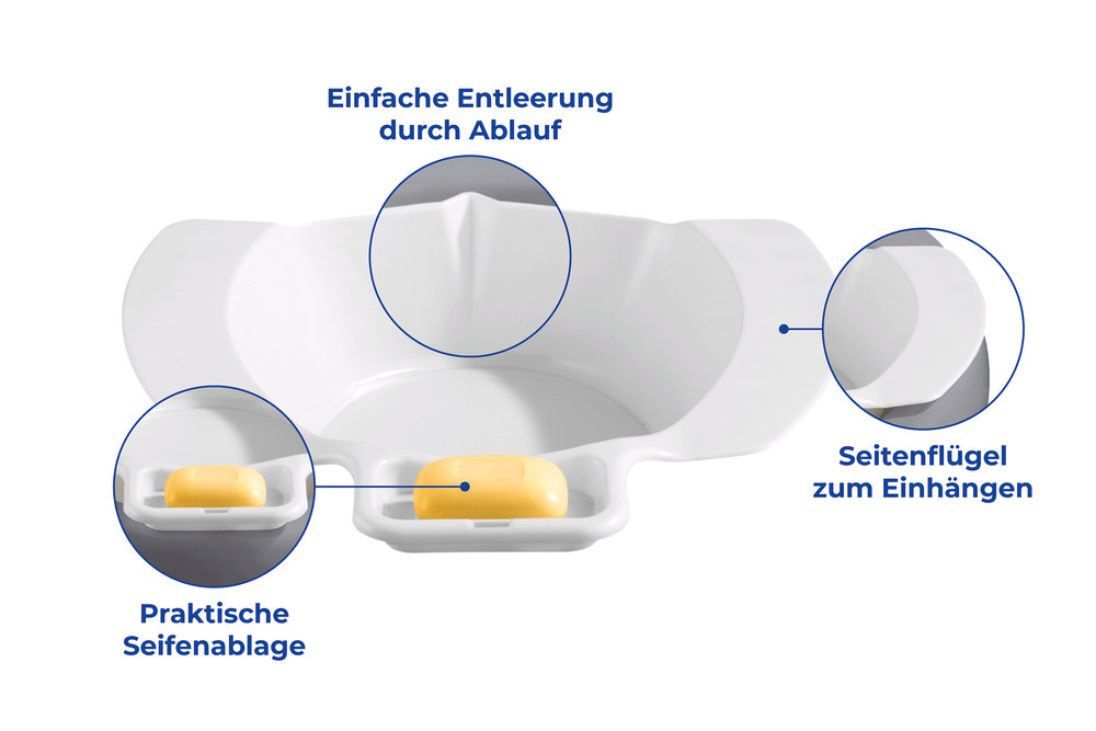 Bidet-Einsatz  mit Seifenablage