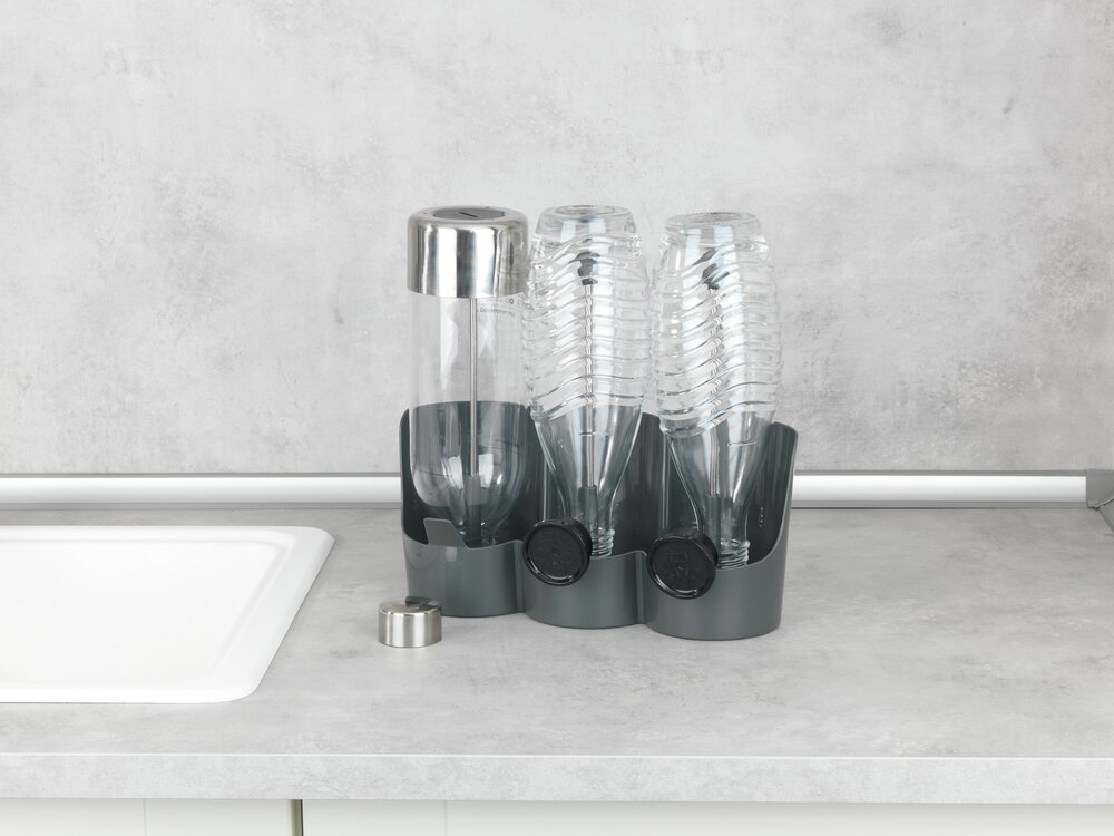 Flaschenhalter Mod. Filia  zum schnellen Trocknen für bis zu 3 Flaschen