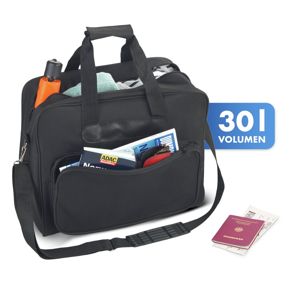 Komfort-Universaltasche Schwarz  100 % Polyester