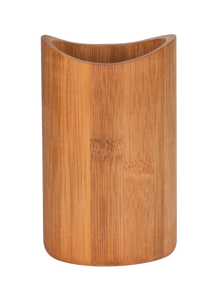 Porte-brosse à dents mod. Bedollo, naturel, bambou, Ø8x11,5 cm  design moderne et écologique
