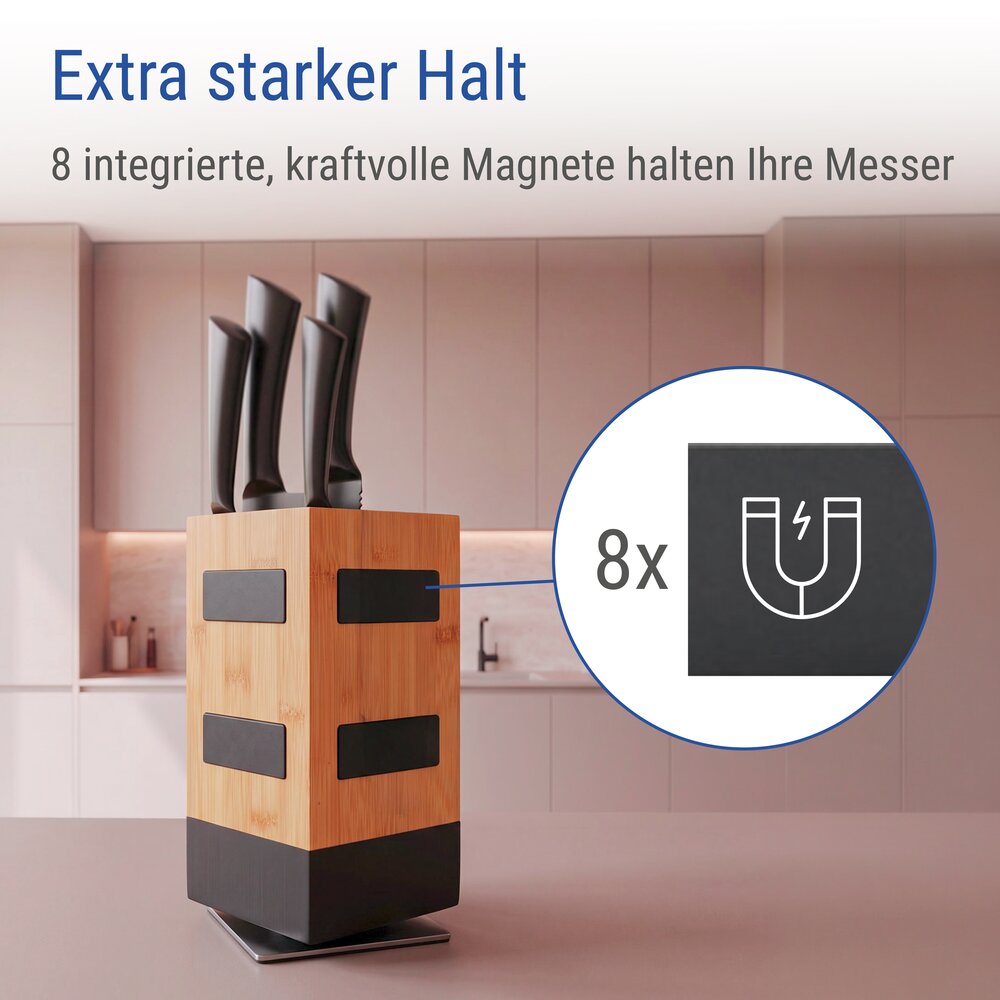 Magnetisch messenblok XL met 7-delige messenset