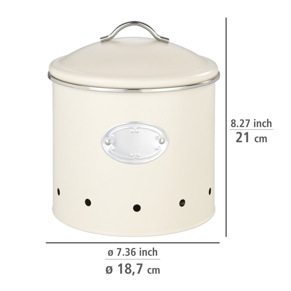 Voorraadpot Nero Beige met gaten, 4 L