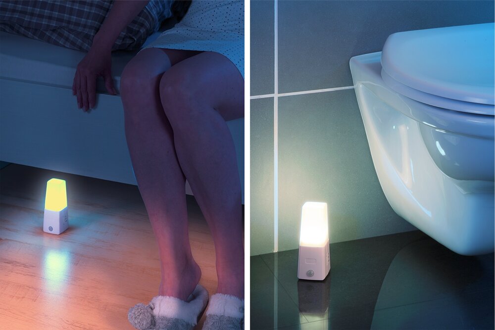 LED Unterbett Licht mit Bewegungssensor, 2er Set  batteriebetrieben