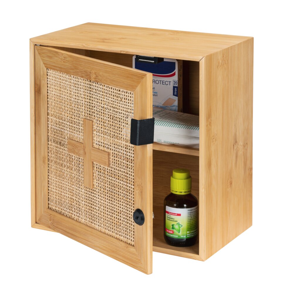 Armoire De Pharmacie Murale En Bambou Box And Beyond - Compacte 30,2 X 13 X 30,5 Cm, Design Naturel Et Moderne