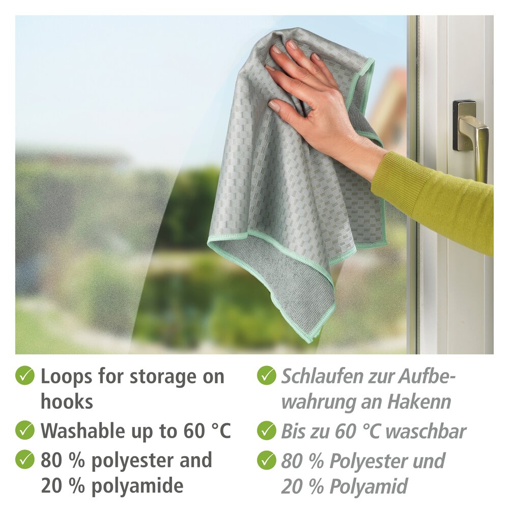 Torchons en microfibres Miko, lot de 2 pièces  En microfibre