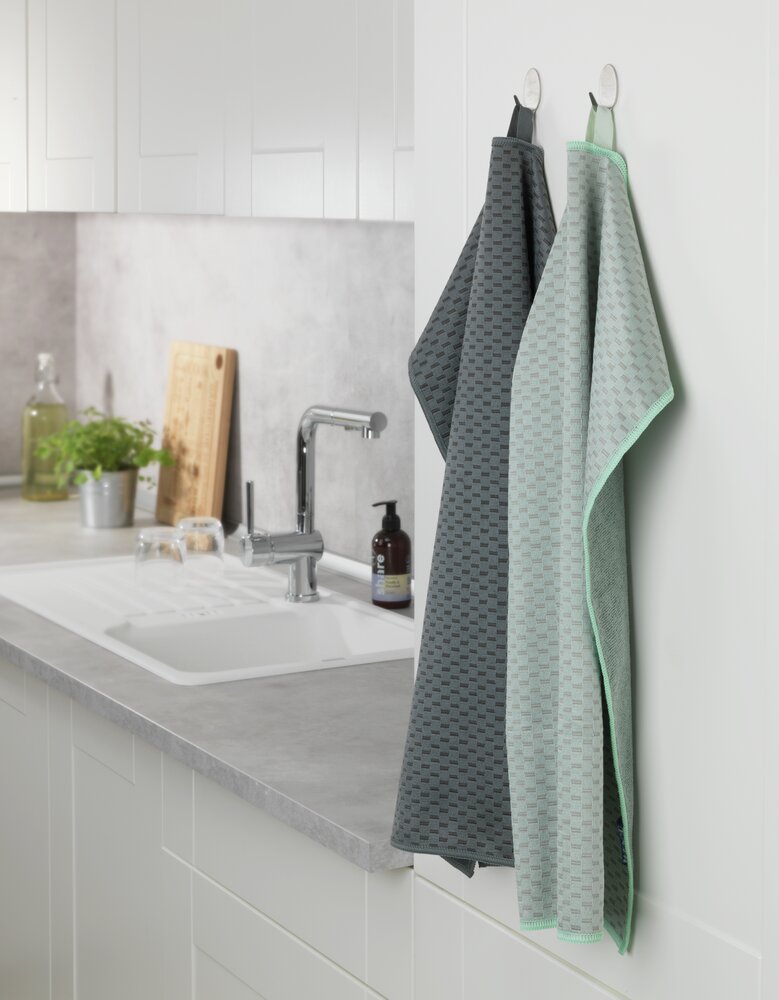 Torchons en microfibres Miko, lot de 2 pièces  En microfibre