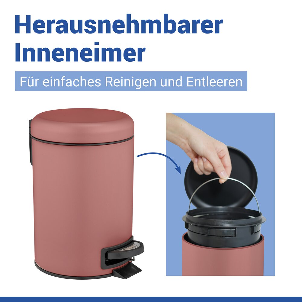 Cosmetica pedaalemmer Leman antiek roze 3L