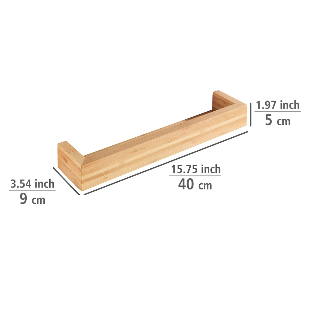 Wandregal Mod. Bambusa aus Bambus, 40 cm  aus Bambus