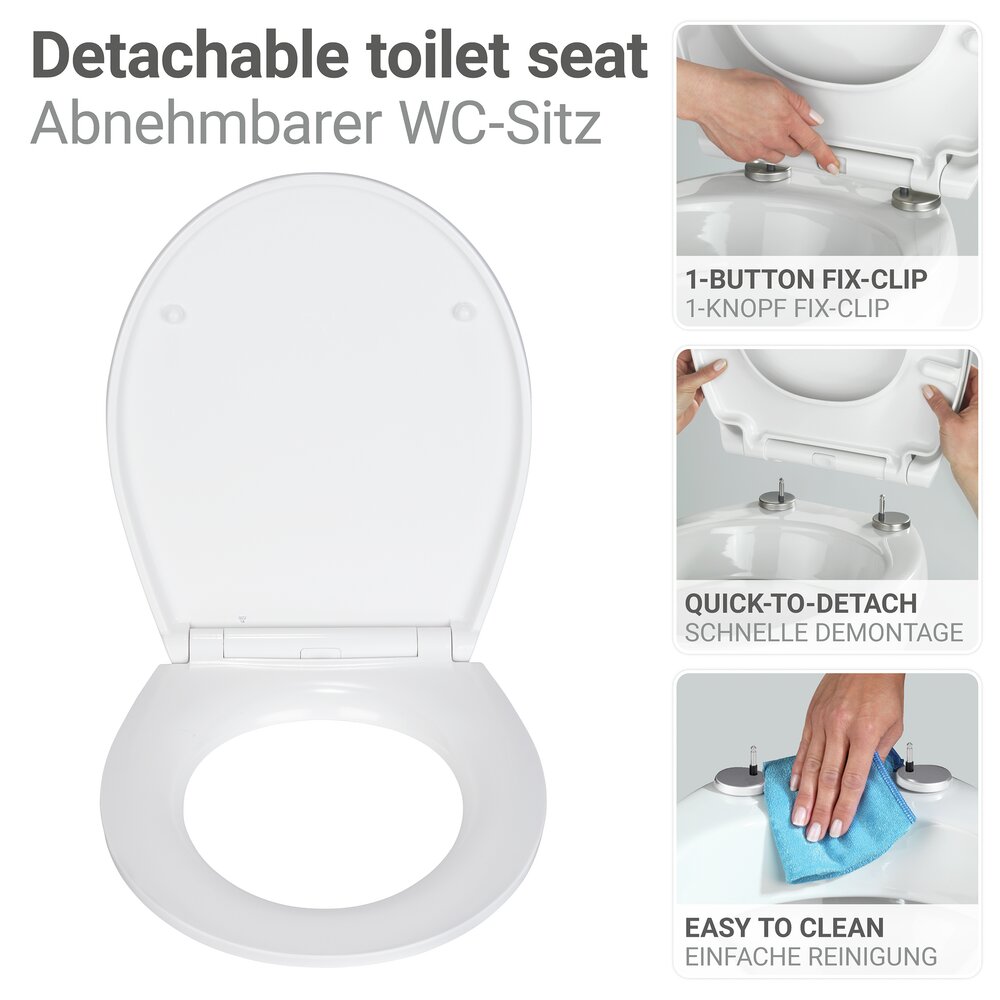 WC-Sitz Mod. Menin, mehrfarbig, Duroplast, Relief, Absenkautomatik  easy-close Absenkautomatik, kratzfest