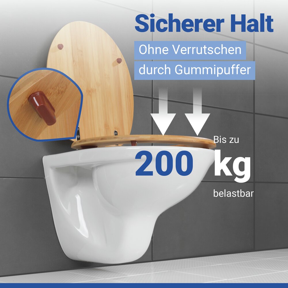 Toiletbril Mod. Bamboe
