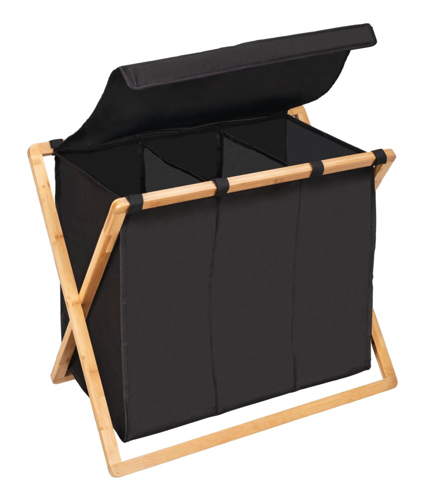 Wäschesammler Trio Mod. Ecori  FSC®-zertifizierter Bambus, Polyester