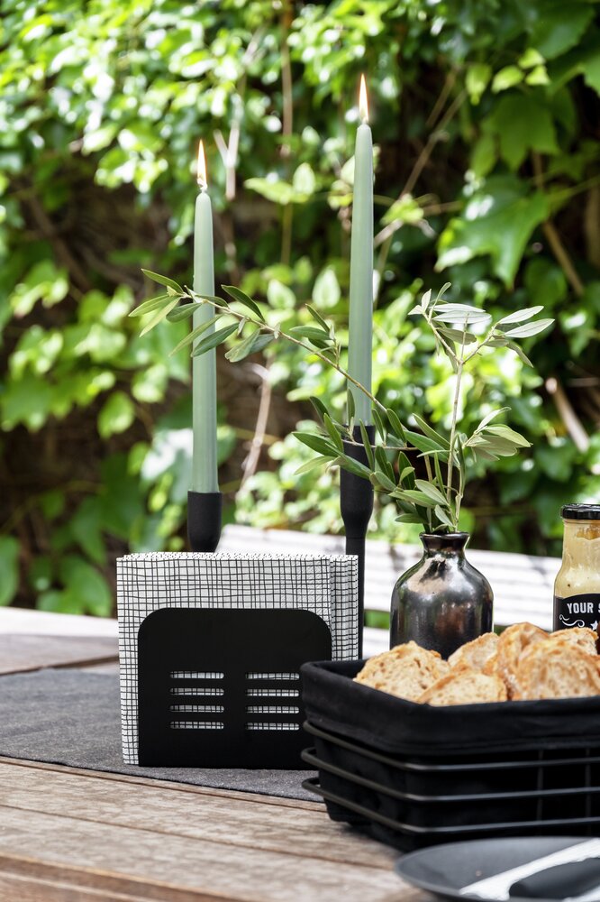 Serviettenhalter Mod. Baco Schwarz  für alle gängigen Servietten