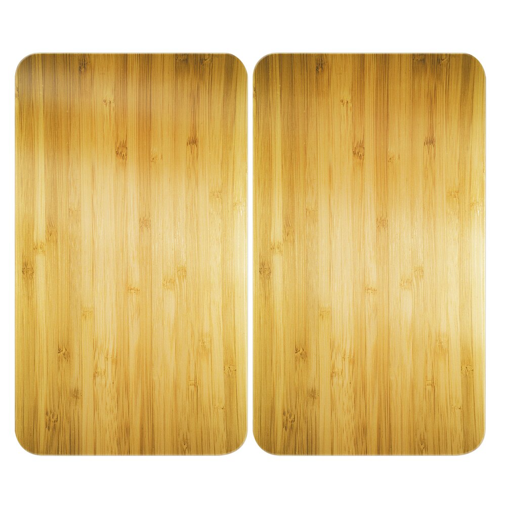 Plaque de Recouvrement Universelle Mod. Décor Bois, set de 2  pour tous les types de cuisinières