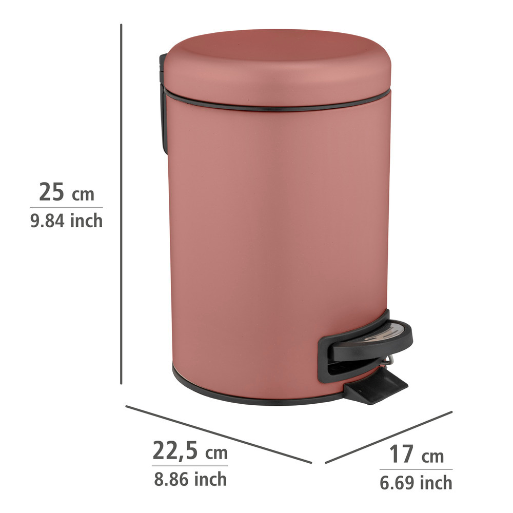 Kosmetik Treteimer Mod. Leman Altrosa 3 L  Kosmetikeimer, Mülleimer