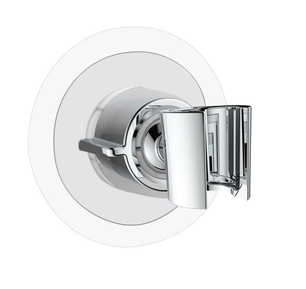 Duschkopfhalter 360° Chrom  Befestigen ohne Bohren