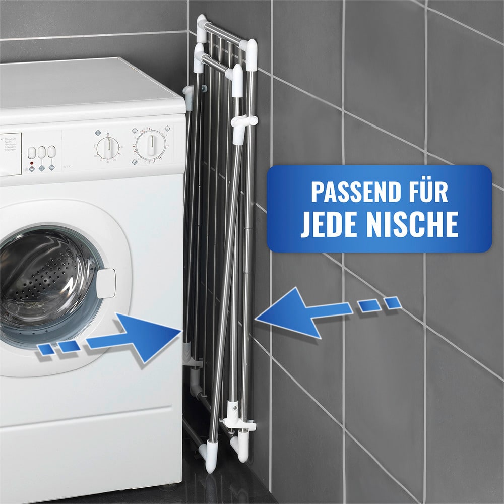Teleskop-Wäscheständer Raumwunder  für Dusche und Badewanne, ausziehbar