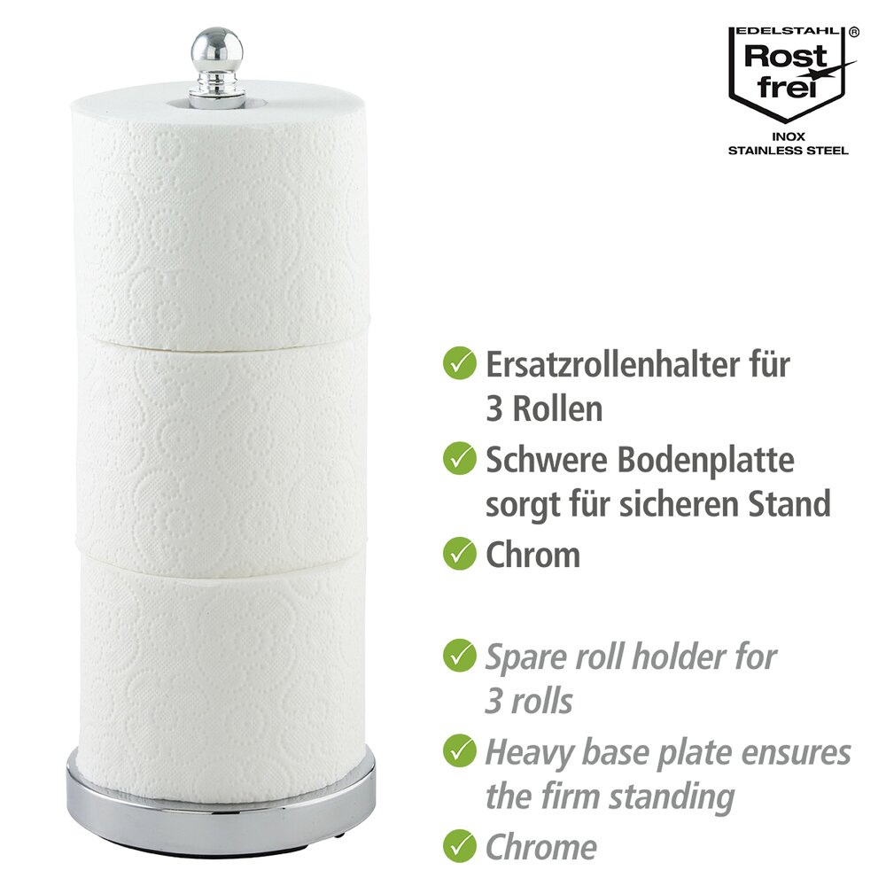 Stockeur papier WC Viterbo  chrome