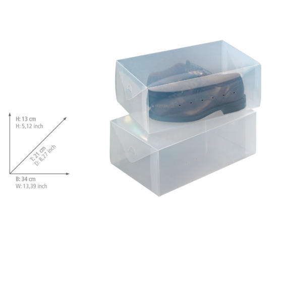 Aufbewahrungsbox f  , transparent