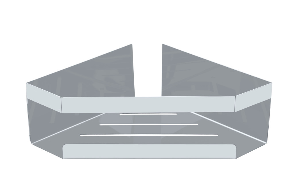 Eckablage Mod. Meleto Glänzend  aus Edelstahl