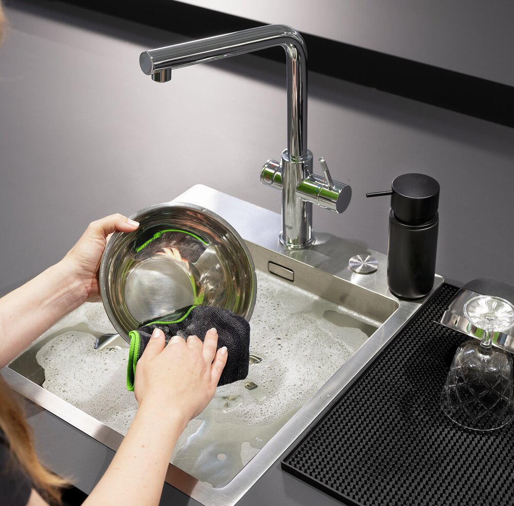 Mikrofasertuch Mod. Migro, 2er  schnelltrocknend, mit zwei verschiedenen Seiten