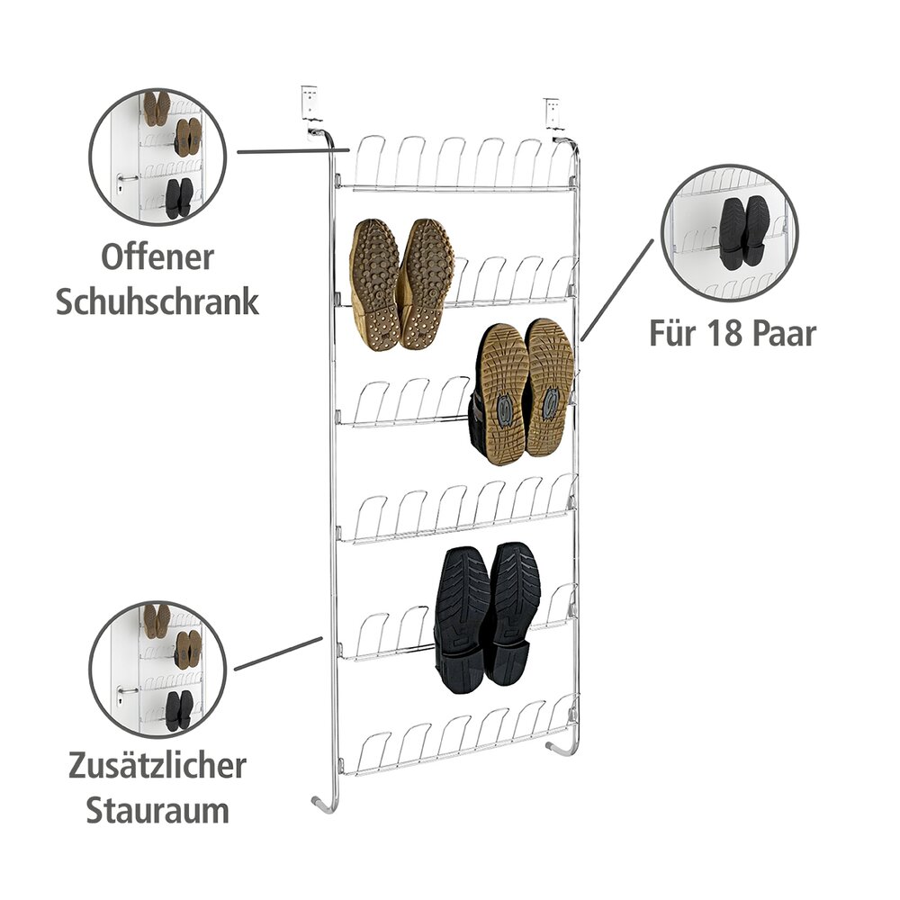 Türregal für Schuhe für 18 Paar