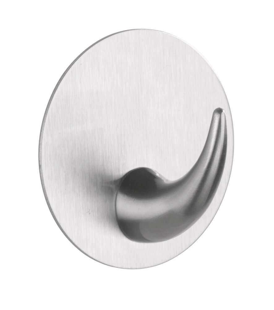 Wandhaken Mod. Leuca Matt  selbstklebend, Edelstahl rostfrei