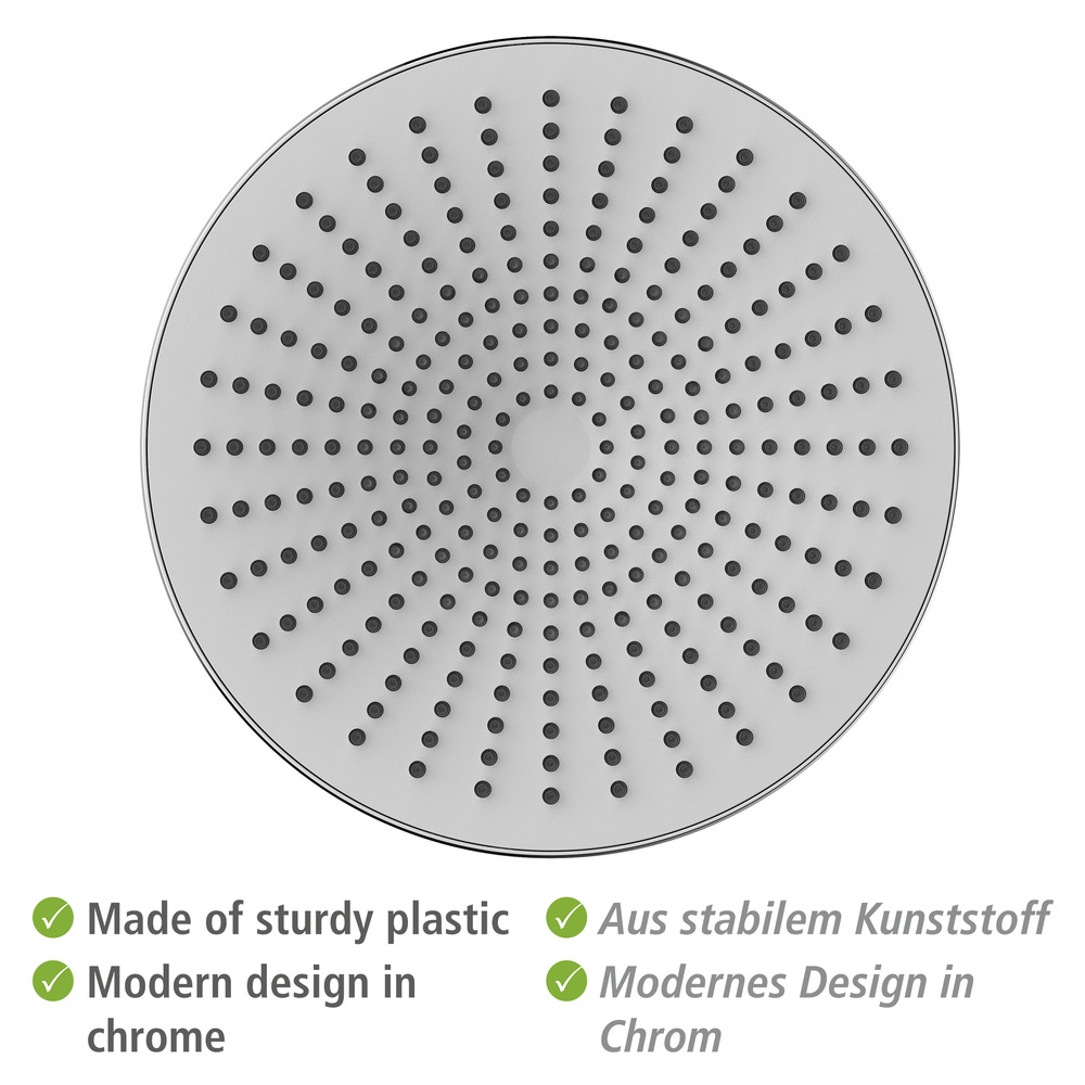 Regenduschkopf Ultimate Shower Chrom/Weiß  Ø 25 cm