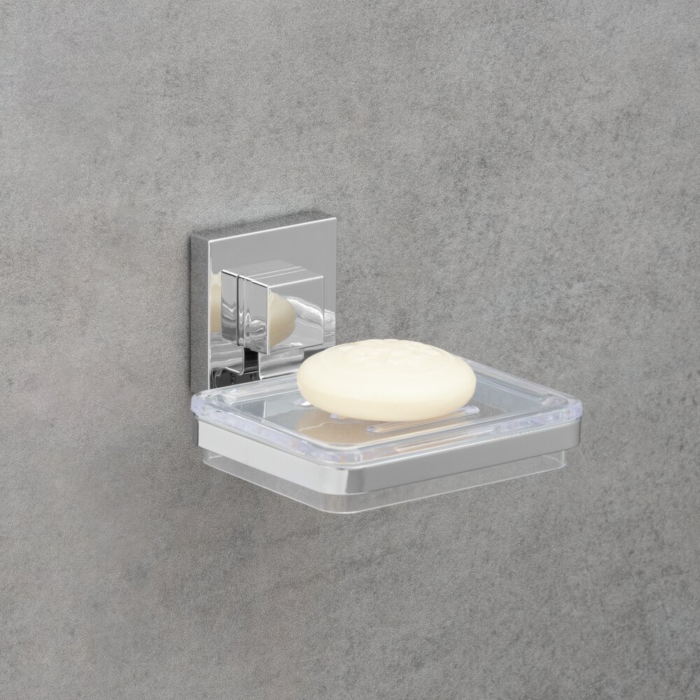 Vacuum-Loc® Edelstahl Seifenablage Mod. Quadro  Befestigen ohne bohren