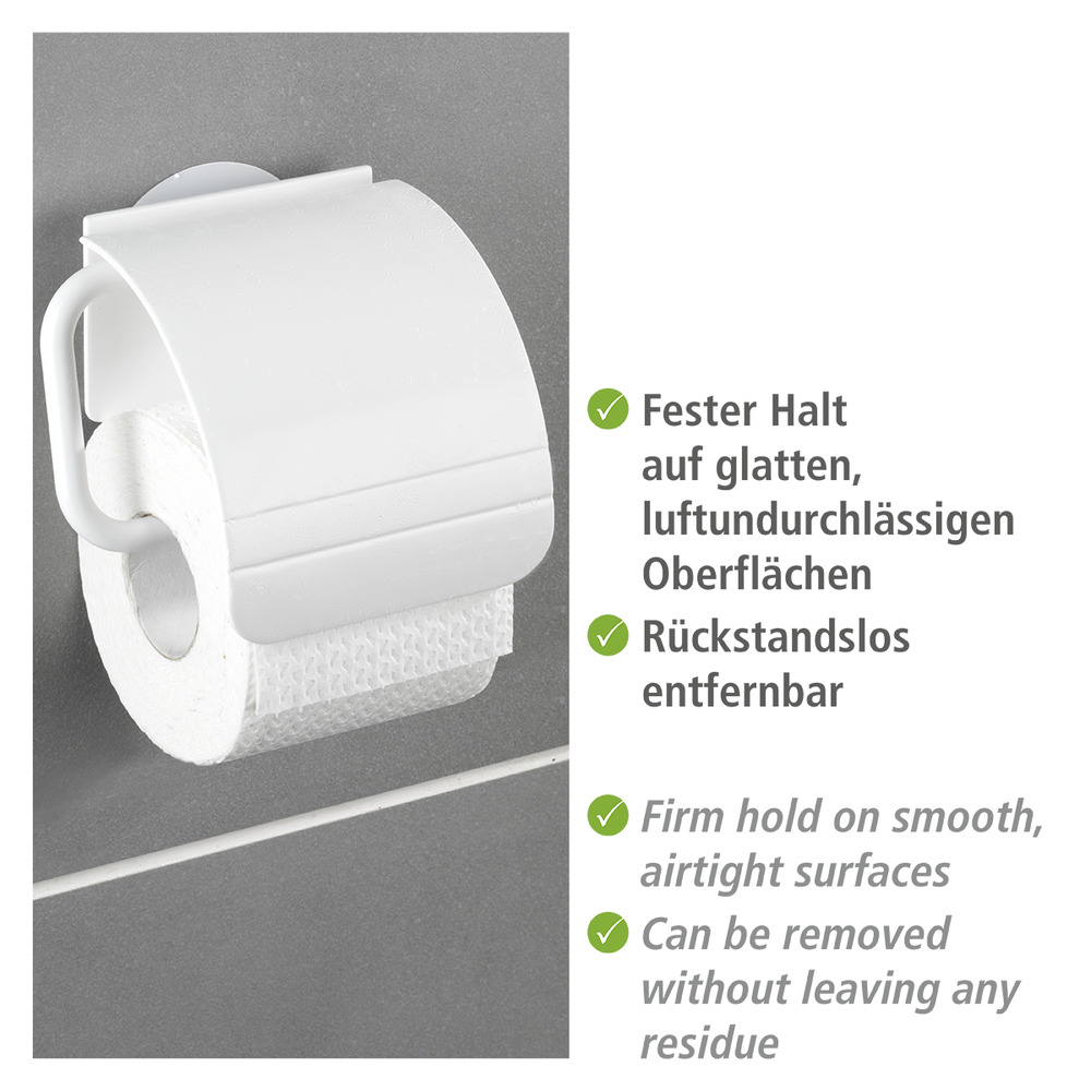 Static-Loc® Toilettenpapierhalter Osimo Weiß  Befestigen ohne bohren