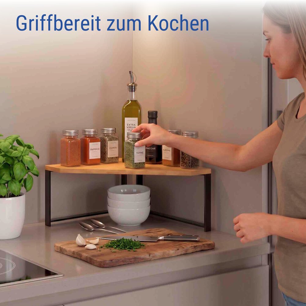 Küchen-Eckregal Mod. Lou  1 Ablage